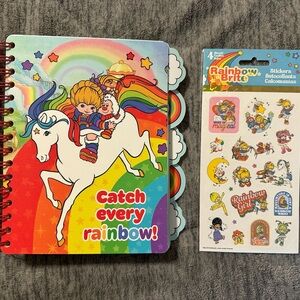 Rainbow Brite Catch Every Rainbow Journal and stickers